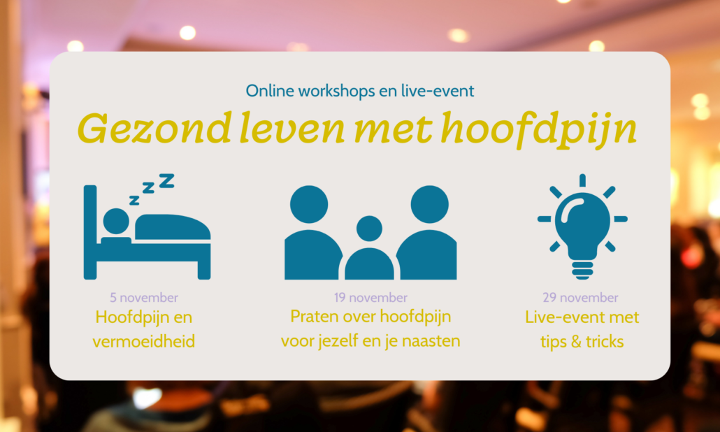 workshops live event gezond leven met hoofdpijn