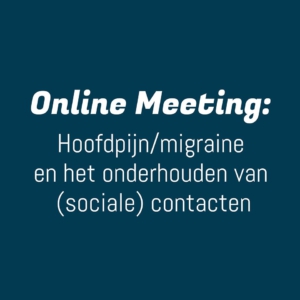 online meeting hoofdpijn sociale contacten
